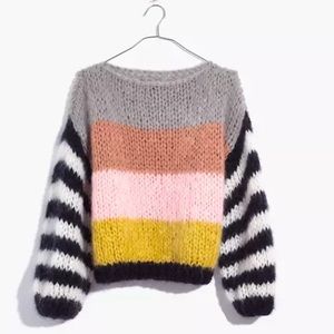 Madewell Maiami Striped Big Sweater